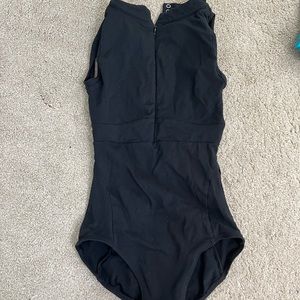 jo and jax black leotard size adult xsmall